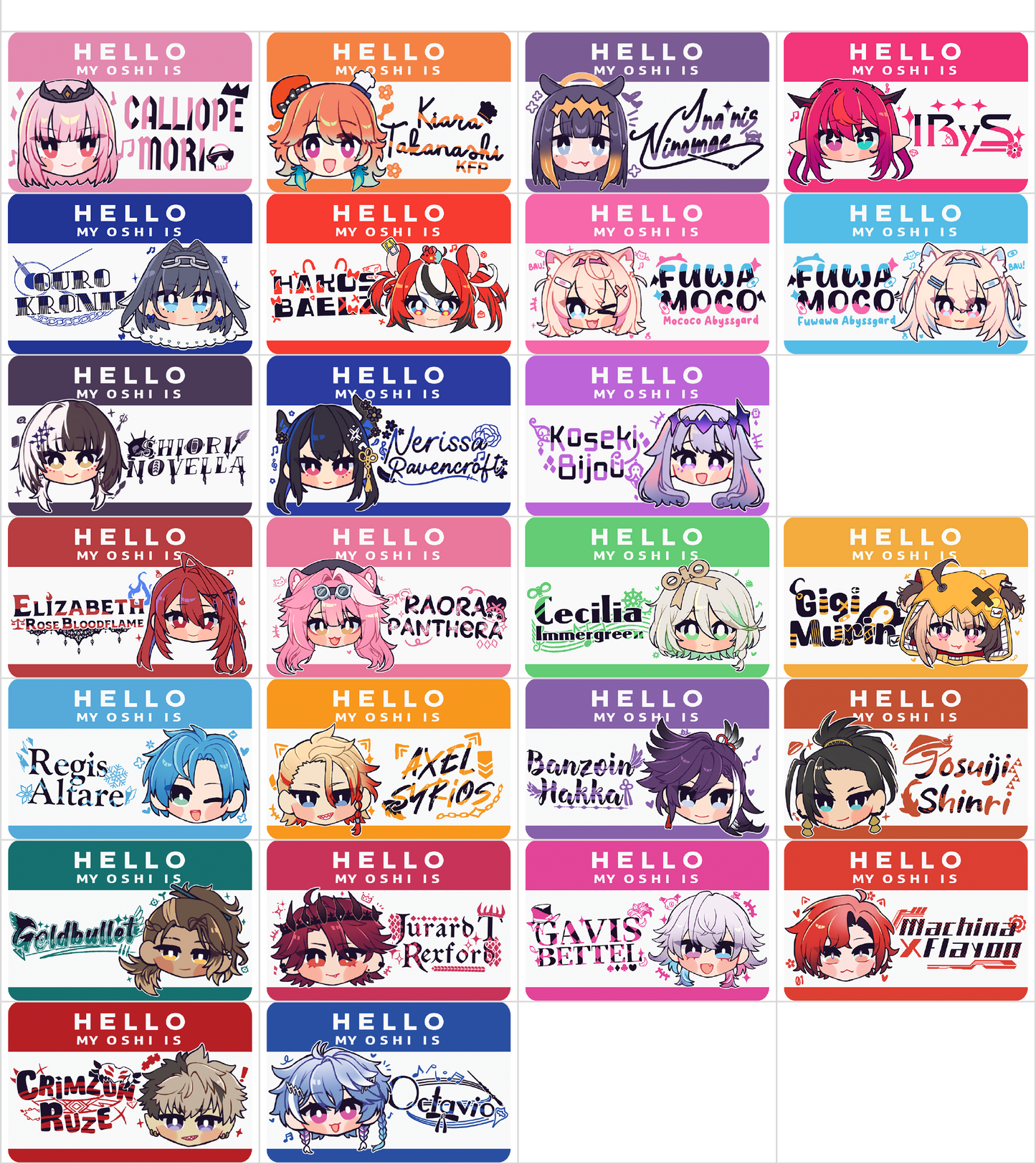 FOAMBOARDS [VOL. HOLOLIVE + STARS EN]
