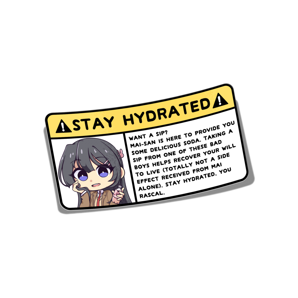 Mai Warning Sticker