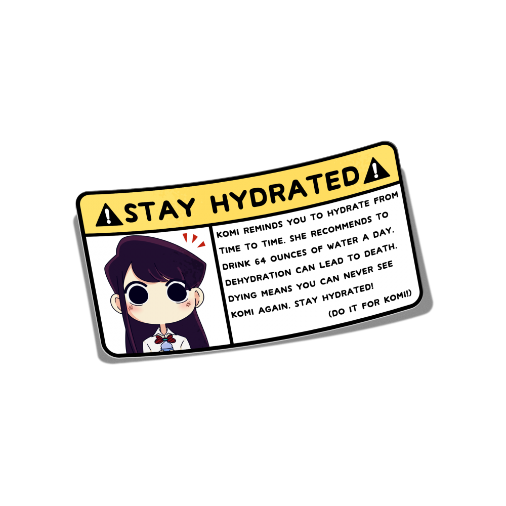 Komi Warning Sticker